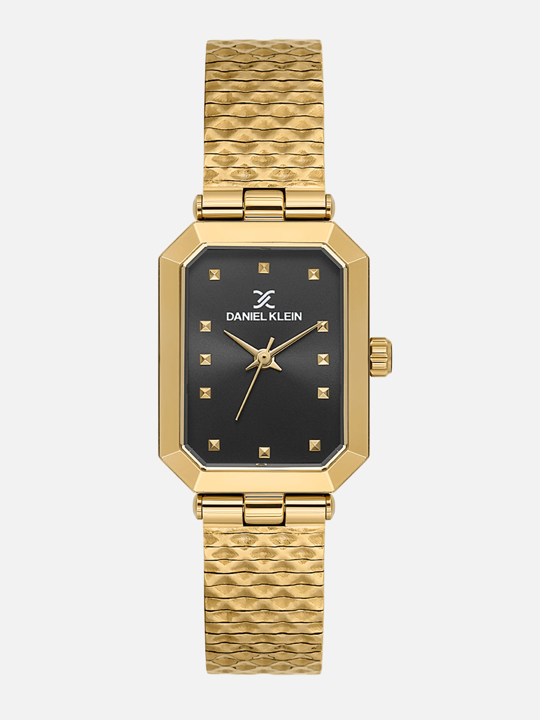 Daniel Klein Analog Black Round Dial Gold Case Gold Strap Quartz Water-Resistant Wrist Watch for Women Girls, Ladies DK.1.14178-4