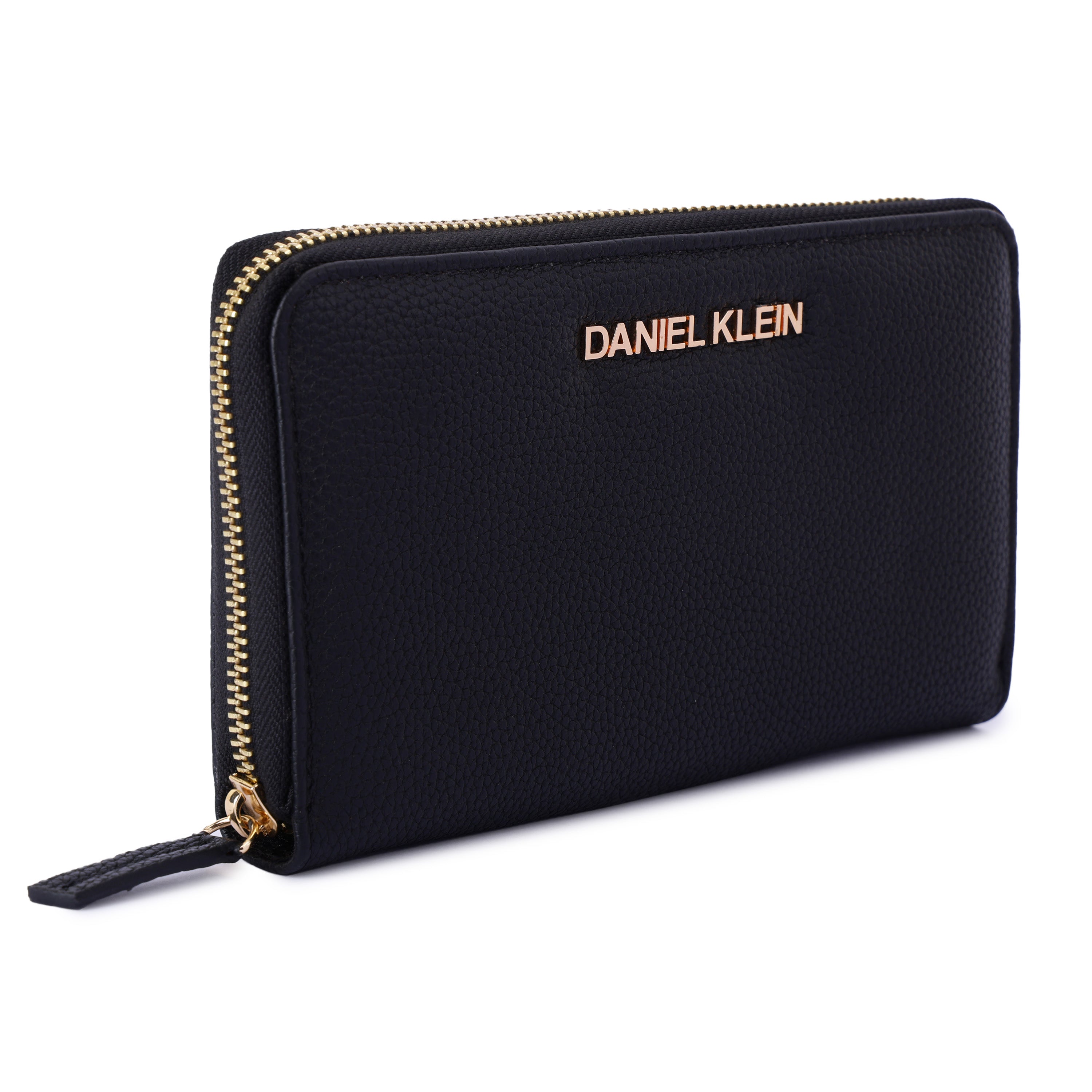 Daniel Klein Black Zip-Around Women’s Wallet