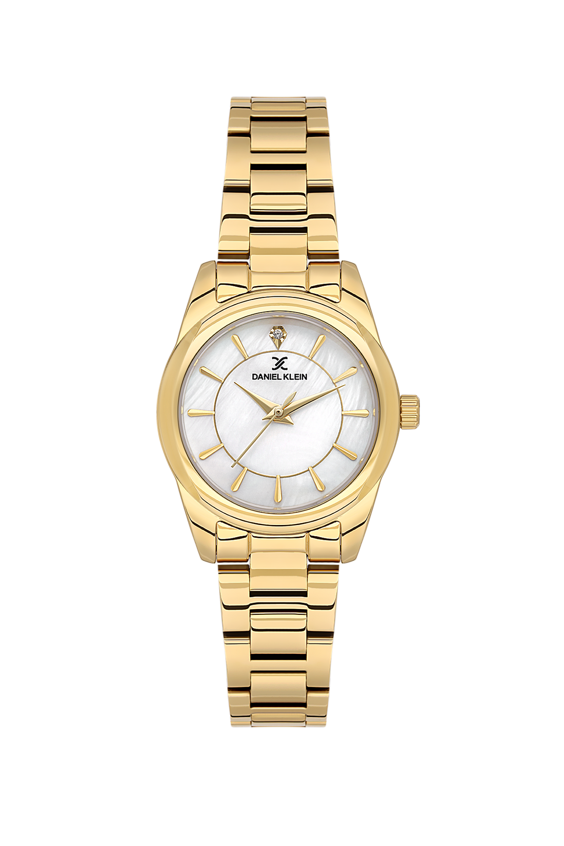 Daniel Klein Premium Lady White Mother of Pearl Gold-Tone Watch DK.1.13929-3