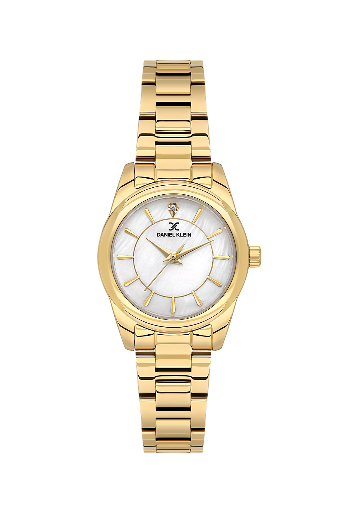 Daniel Klein Premium Lady White Mother of Pearl Gold-Tone Watch DK.1.13929-3