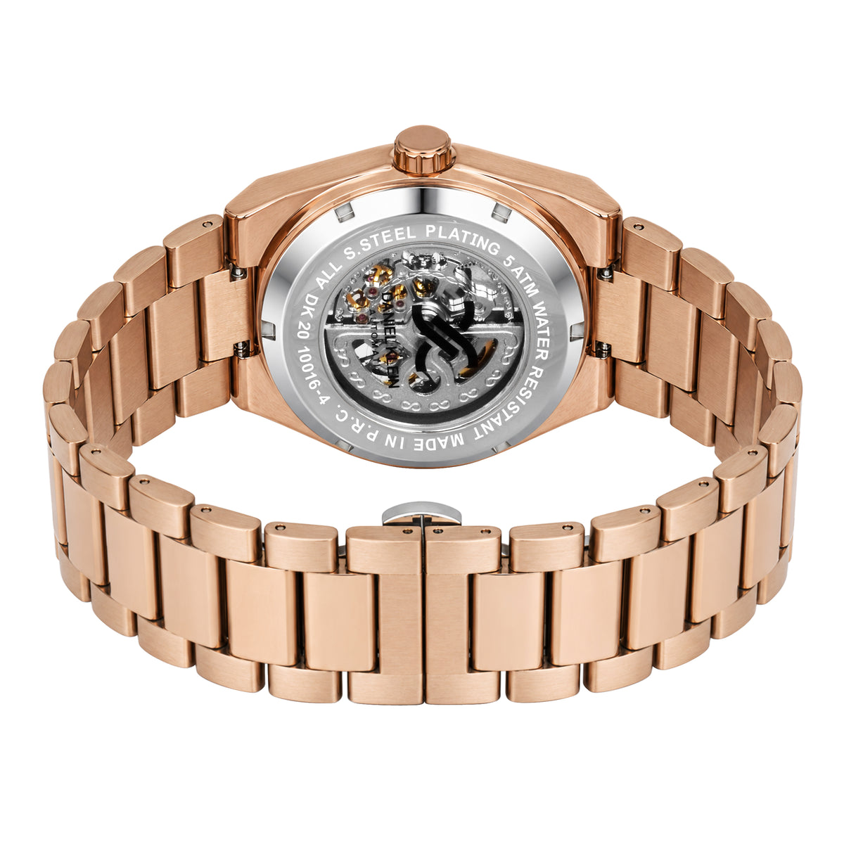 Daniel Klein Automatic Skeleton Dial Watch for Men