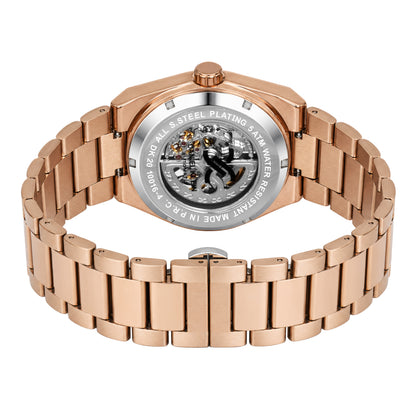 Daniel Klein Automatic Skeleton Dial Watch for Men