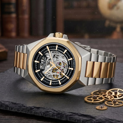 Men’s Luxury Skeleton Dial Automatic Watch | Premium Designer Wrist Watch for Men