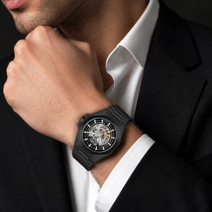 Men’s Luxury Skeleton Dial Automatic Watch | Premium Designer Wrist Watch for Men