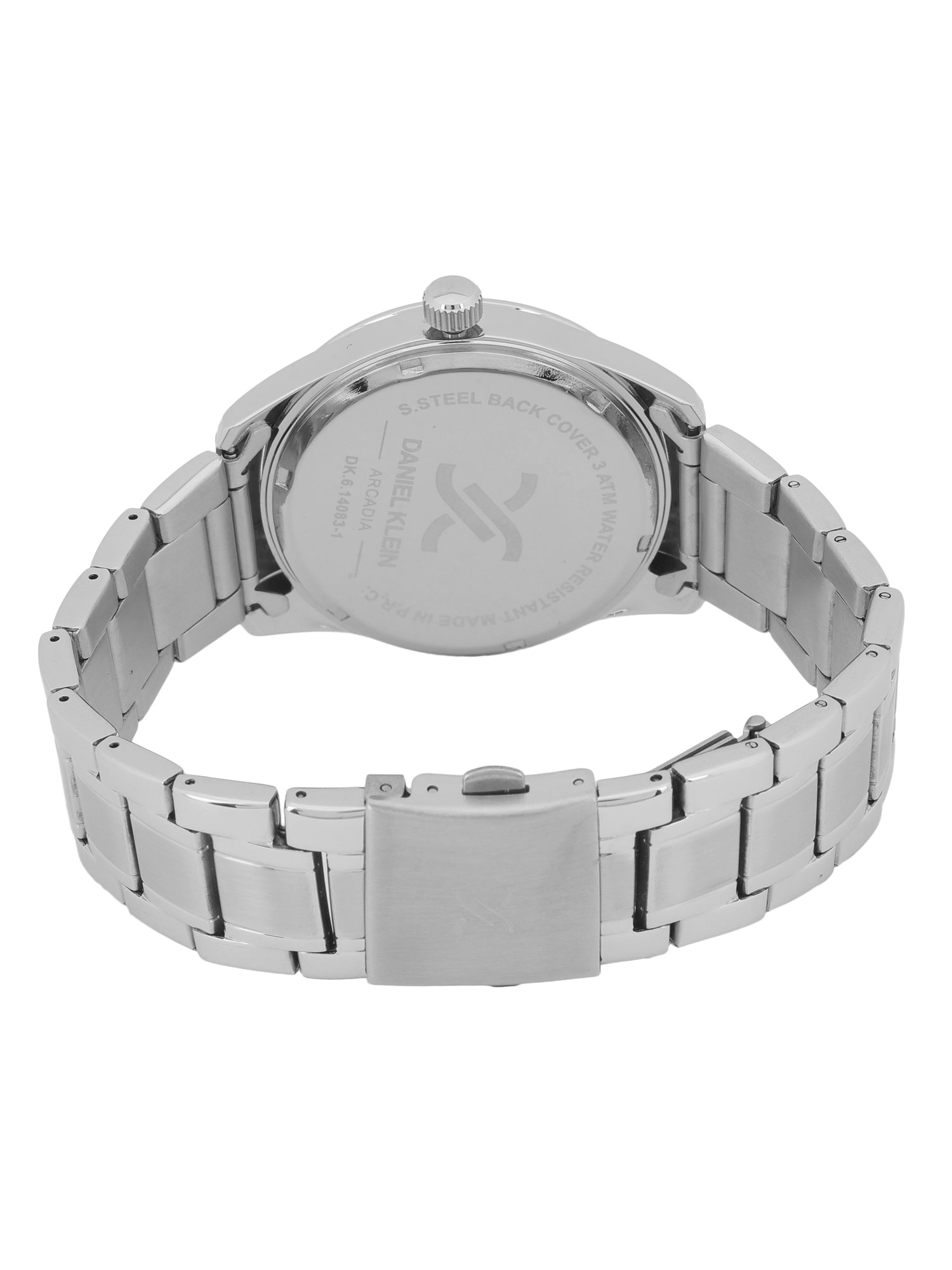 Daniel Klein Arcadia Men’s Silver Steel Strap Watch DK.6.14085-1