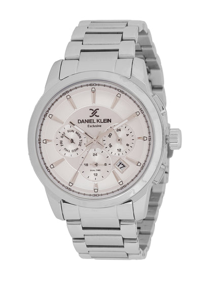 Daniel Klein Men’s Silver Dial Stainless Steel Watch DK.6.14031-1