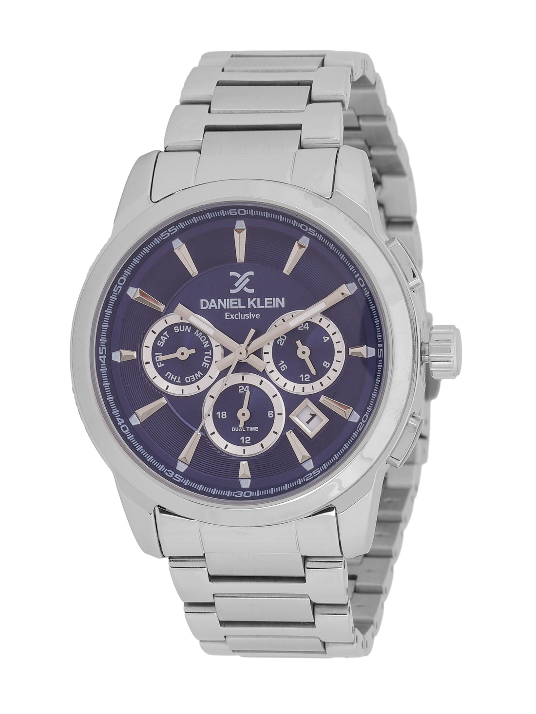 Daniel Klein Men’s Dark Blue Dial Stainless Steel Watch DK.6.14031-3