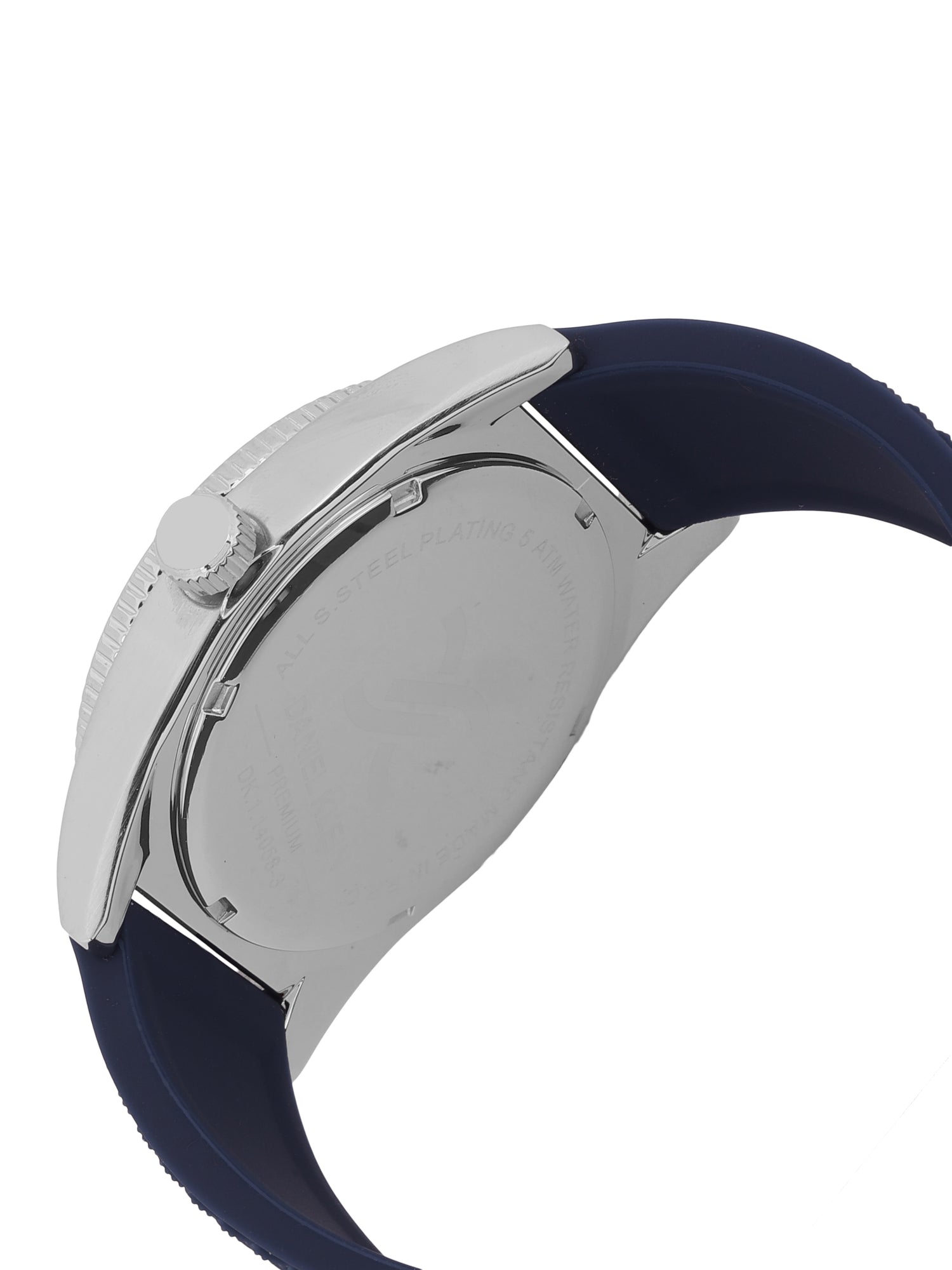 Daniel Klein Blue Dial Analog Watch for Men – Silicone Strap, Water Resistant DK.1.14058-3