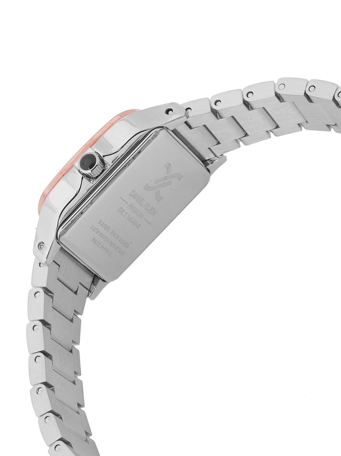 Daniel klein Premium Lady Rose Gold &amp; Silver Sunray Dial Stainless Steel Watch DK.1.14040-5