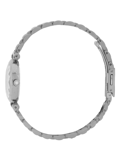 Daniel klein IPS Silver Embossed Dial Stone Watch for Women DK.1.14094-1