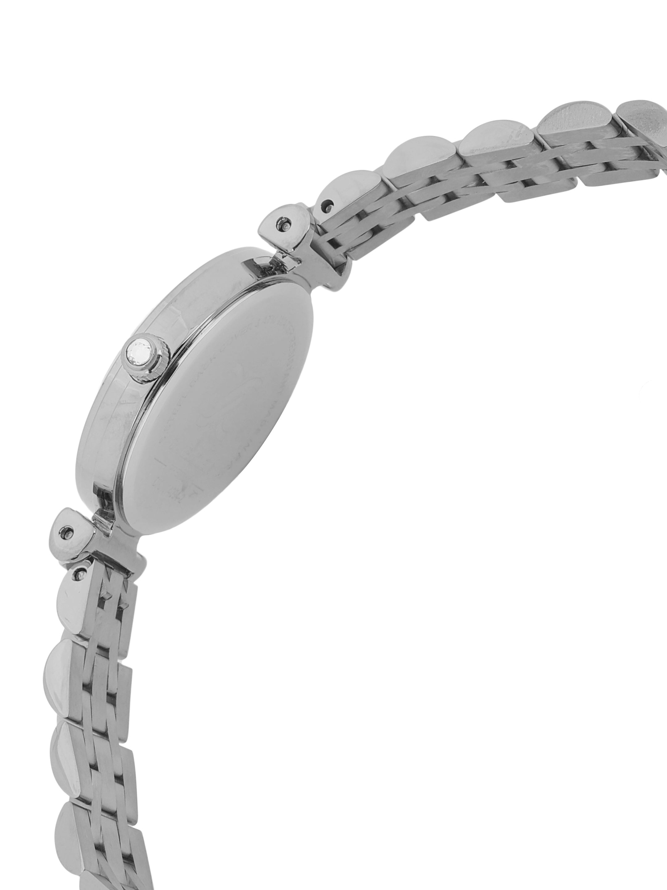 Daniel klein IPS Silver Embossed Dial Stone Watch for Women DK.1.14094-1