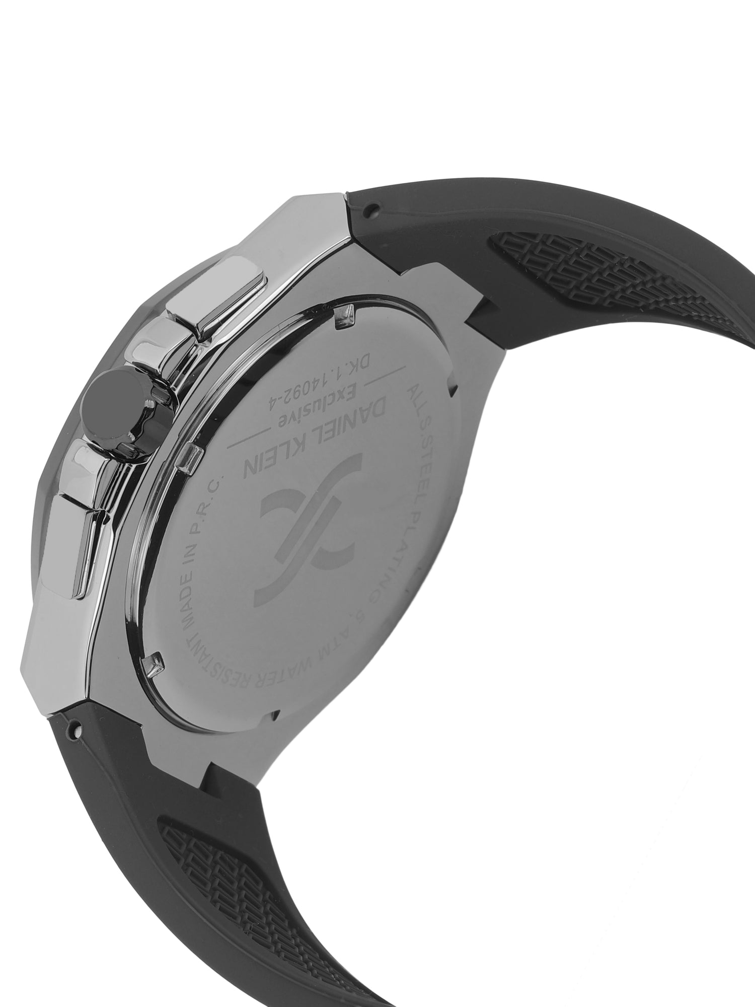 Daniel Klein Men’s Blue Dial Cool Grey Silicone Watch DK.1.14092-4