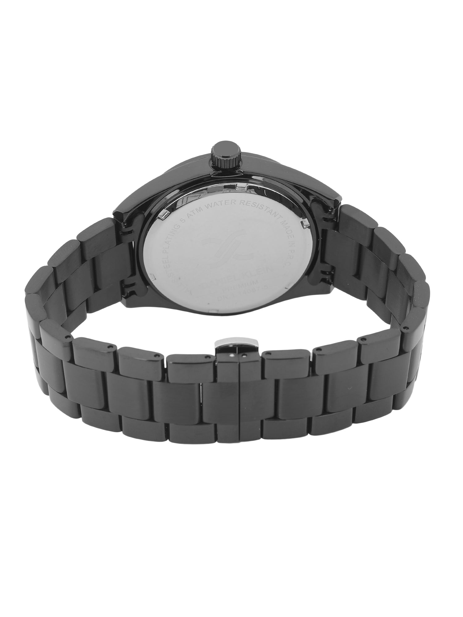 Daniel klein IP Black Emboss Dial Watch for Men DK.1.14087-5