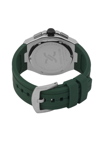 Daniel Klein Men’s Dark Green Dial Silicone Watch DK.1.14092-2