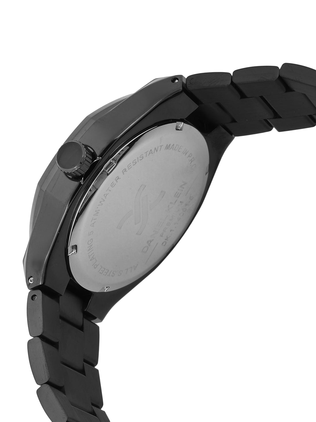 Daniel Klein Men’s Blue Dial Gunmetal Stainless Steel Watch DK.1.14081-5