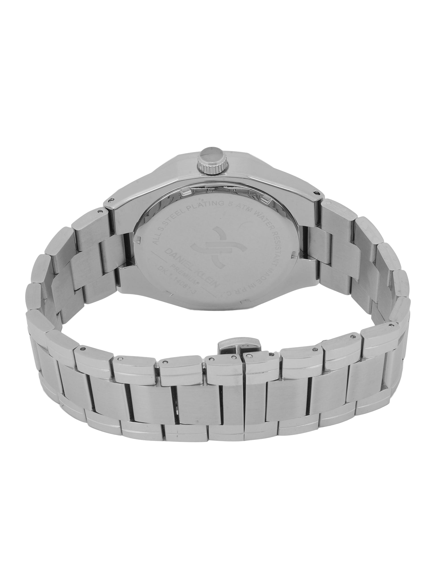 Daniel Klein Dark Blue Dial Analog Watch for Men – Stainless Steel Strap, Water Resistant DK.1.14081-3