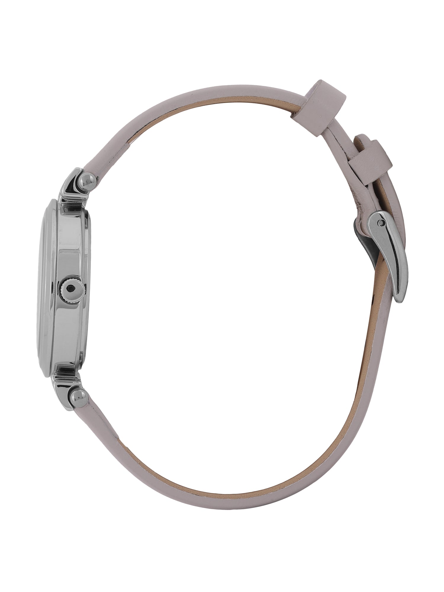 Daniel klein Premium Lady Grey Emboss Dial Grey Leather Watch DK.1.13967-2