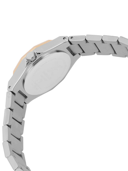 Daniel klein Premium Lady IPS/IP Pink R.Gold Silver Sunray Dial Stone Stainless Steel Watch DK.1.13918-6