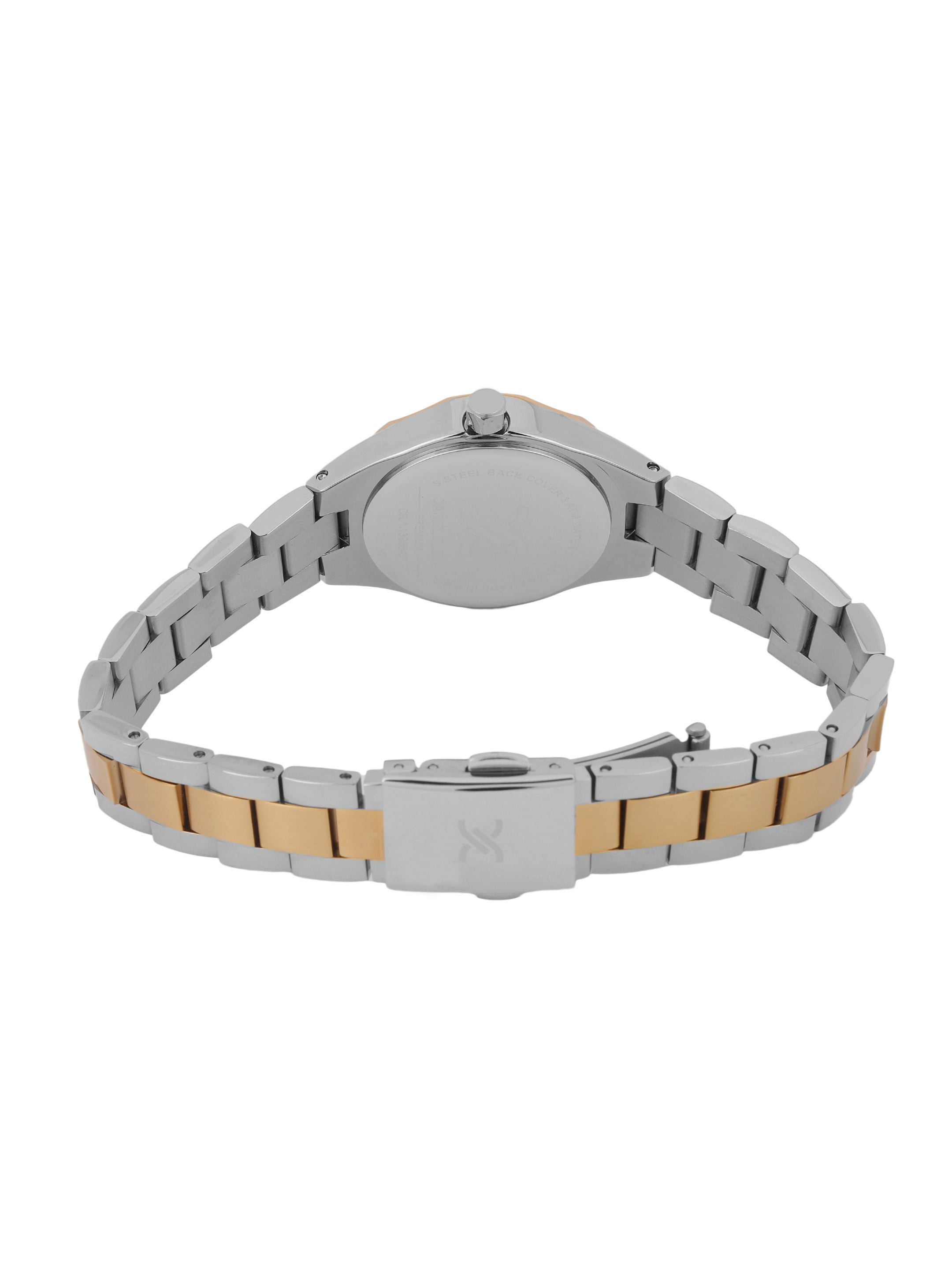 Daniel klein IPS/IP Pink R.Gold Silver MOP Sunray Dial Watch for Women DK.1.13965-6