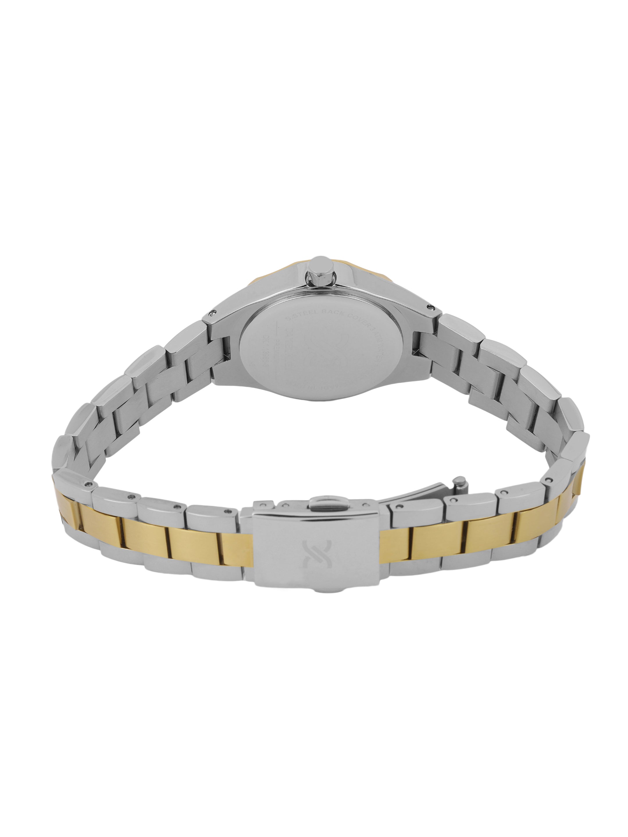 Daniel klein Dual-Tone IPS/IPG Dark Green MOP Sunray Dial Watch for Women DK.1.13965-5