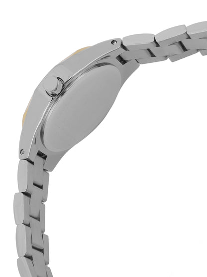 Daniel klein Dual-Tone IPS/IPG White MOP Sunray Dial Watch for Women DK.1.13965-4