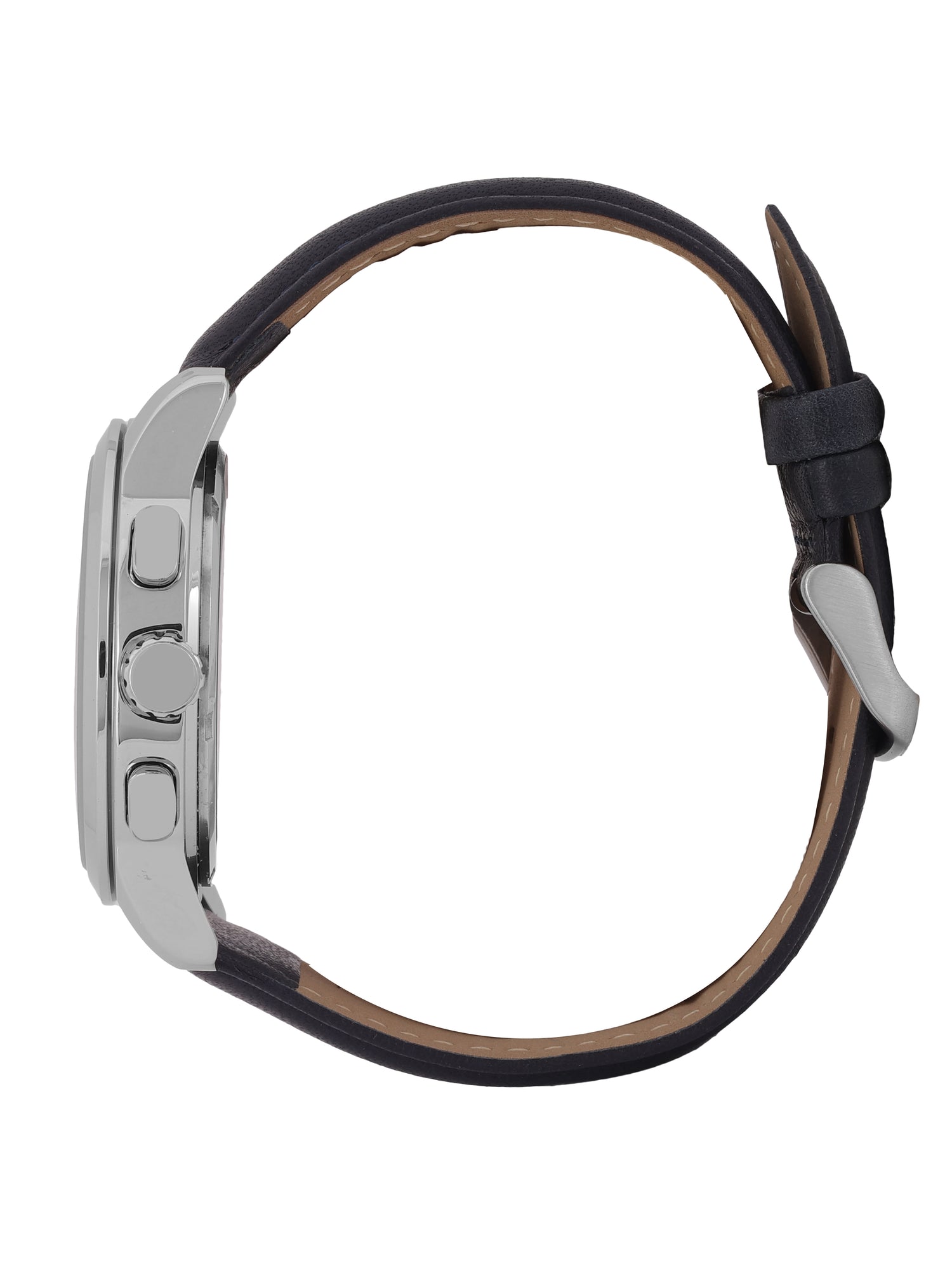 Daniel Klein Men’s Dark Blue Dial Leather Strap Watch DK.6.14032-3