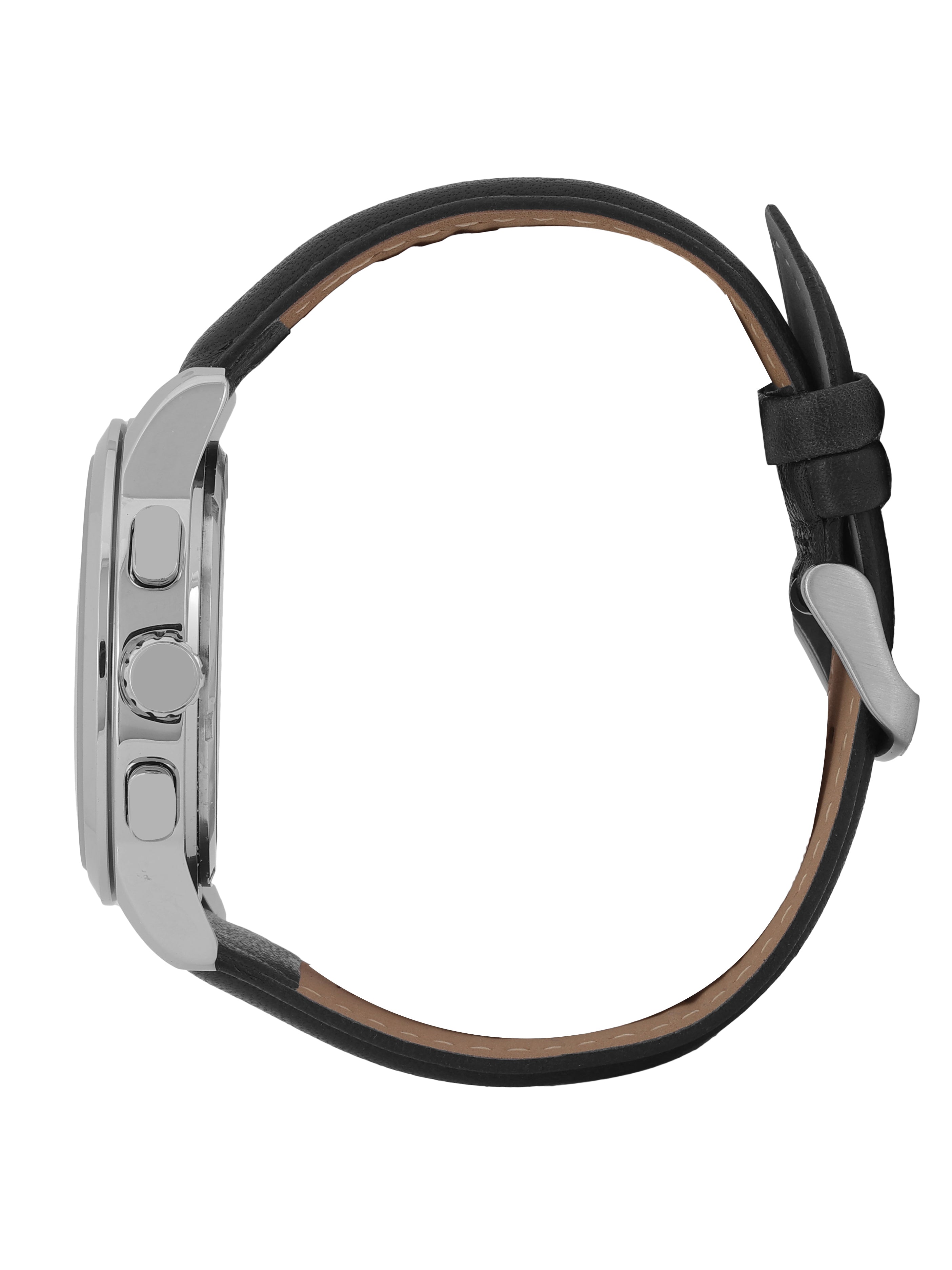 Daniel Klein Men’s Warm Grey Dial Black Leather Watch DK.6.14032-1