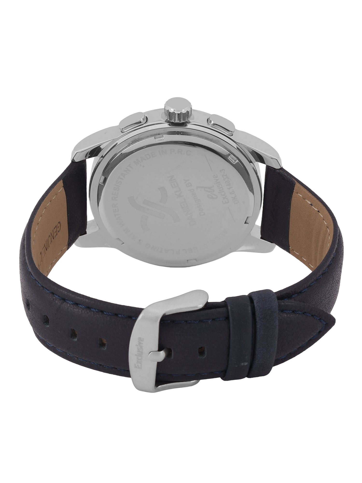 Daniel Klein Men’s Dark Blue Dial Leather Strap Watch DK.6.14032-3