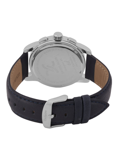Daniel Klein Men’s Dark Blue Dial Leather Strap Watch DK.6.14032-3