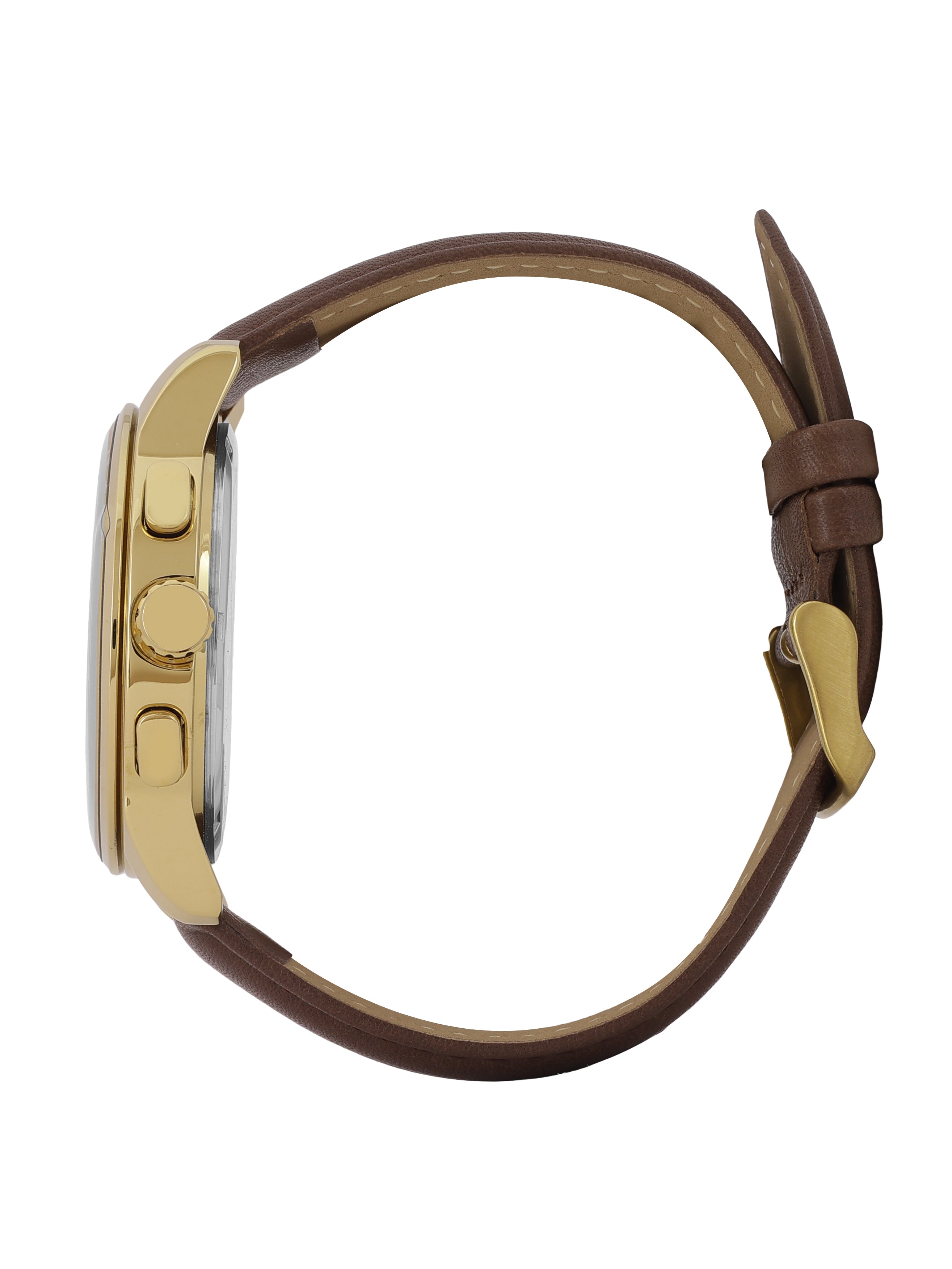 Daniel Klein Men’s Dark Green Dial Brown Leather Watch DK.6.14032-4