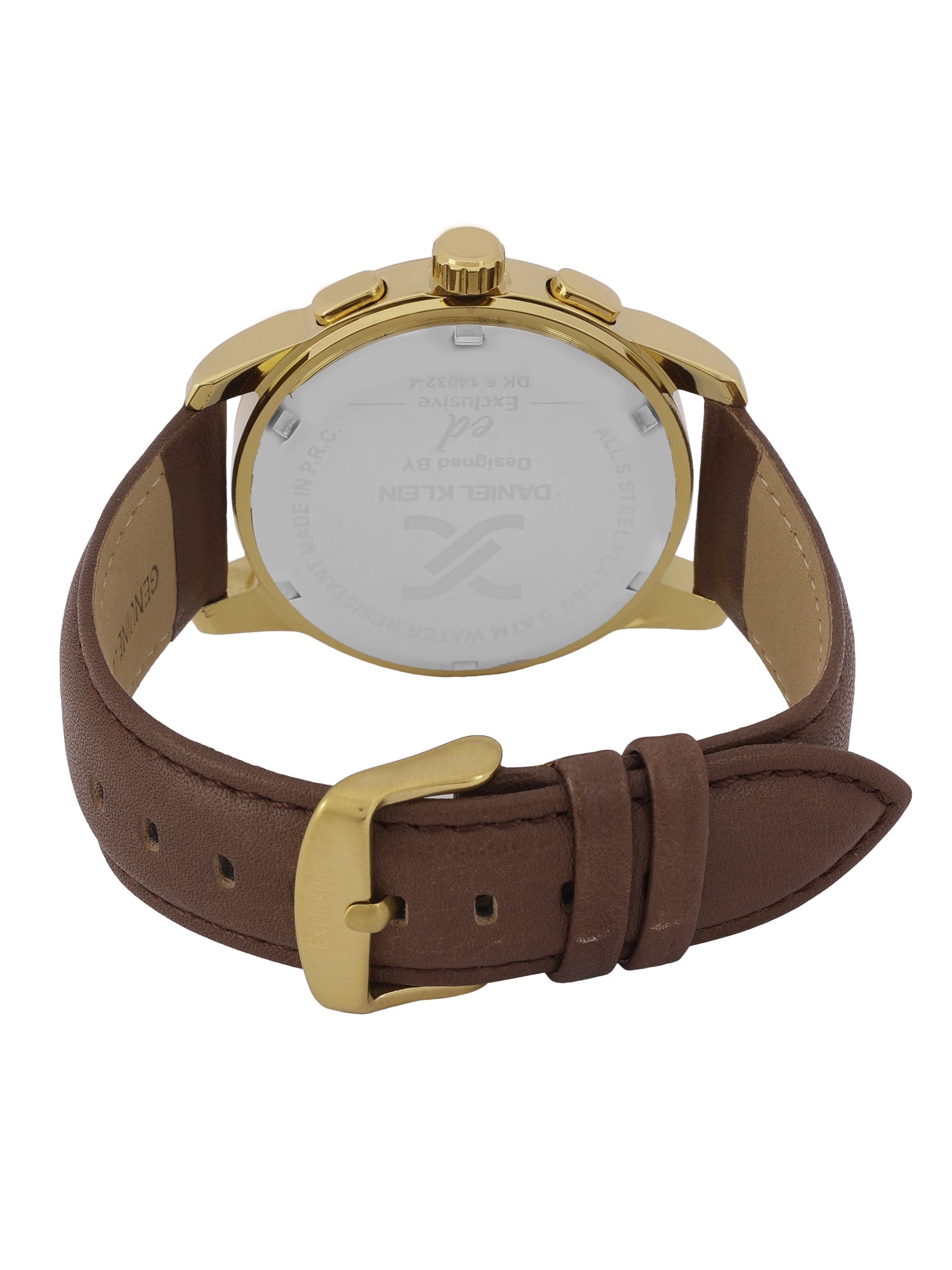 Daniel Klein Men’s Dark Green Dial Brown Leather Watch DK.6.14032-4