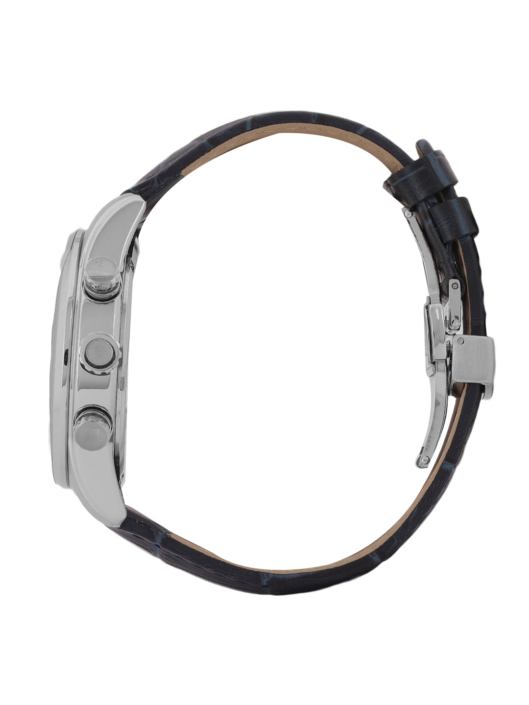 Daniel Klein Men’s Dark Blue Dial Leather Watch DK.1.14063-2