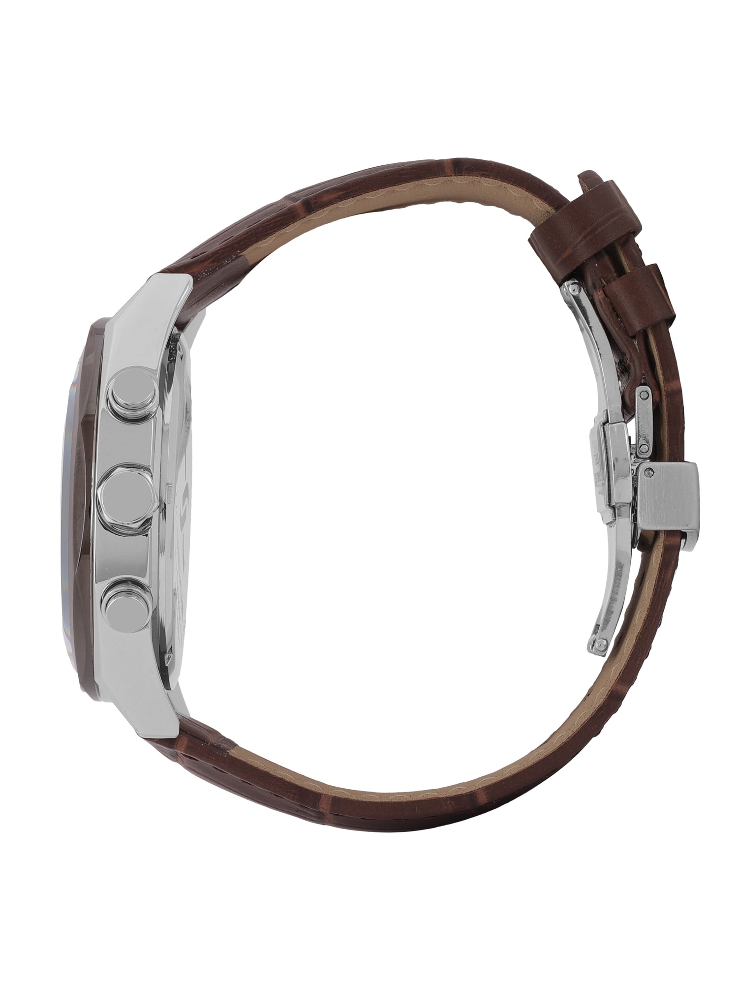 Daniel Klein Men’s Blue Dial Dark Brown Leather Watch DK.1.14065-5