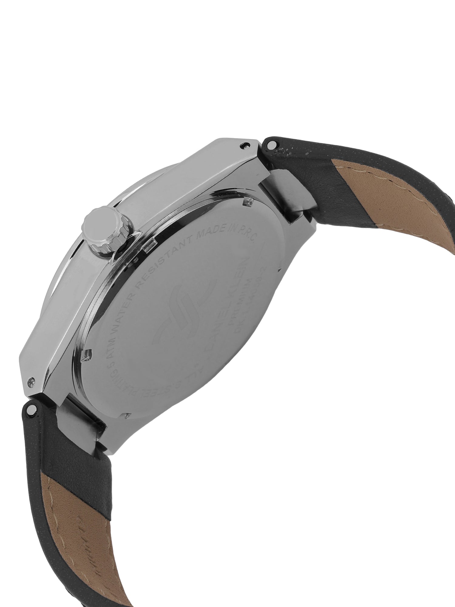 Daniel klein IPS Black Emboss Dial Leather Watch for Men DK.1.14059-1