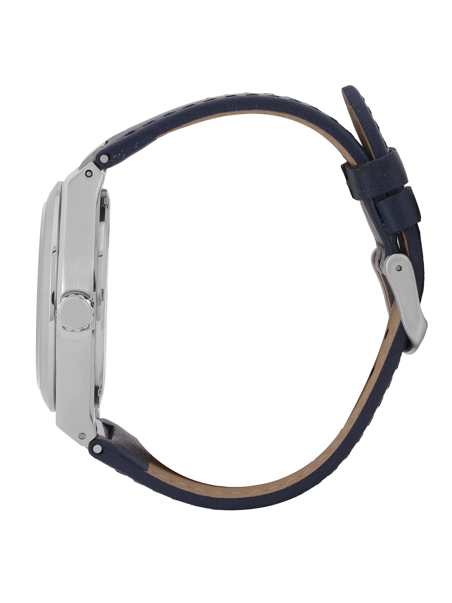 Daniel klein IPS Dark Blue Emboss Dial Leather Watch for Men DK.1.14059-2