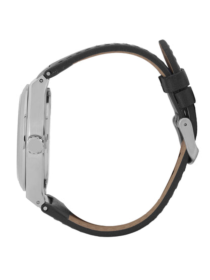 Daniel klein IPS Black Emboss Dial Leather Watch for Men DK.1.14059-1