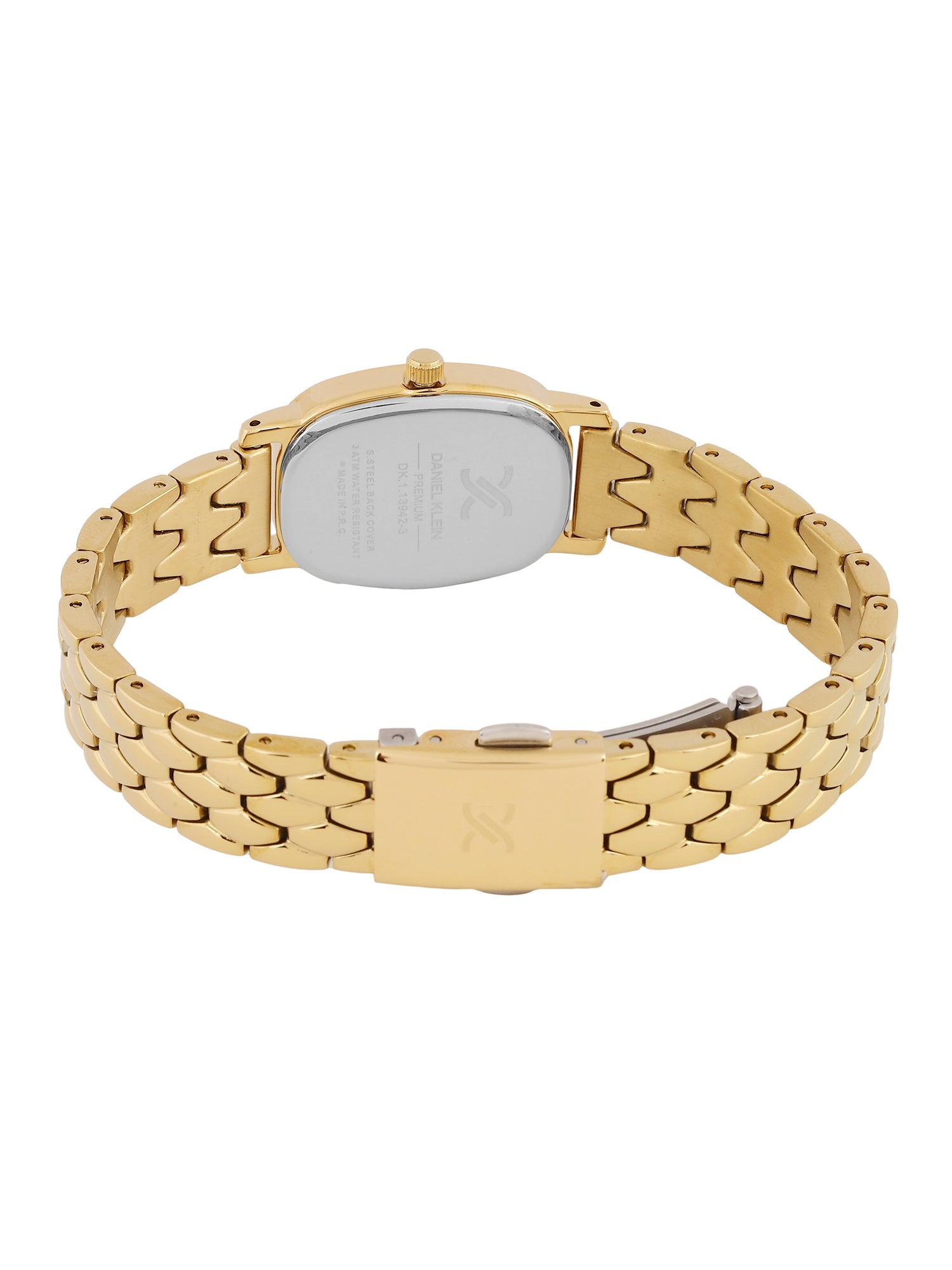 Daniel Klein Women Embellished Dial &amp; Stainless Steel Bracelet Style Straps Analogue Watch