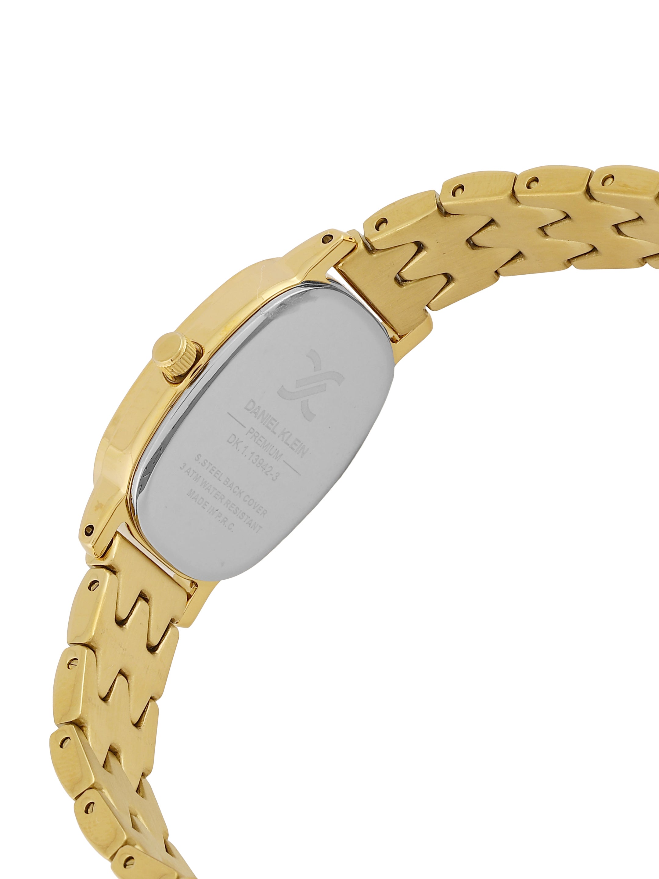 Daniel Klein Women Embellished Dial &amp; Stainless Steel Bracelet Style Straps Analogue Watch