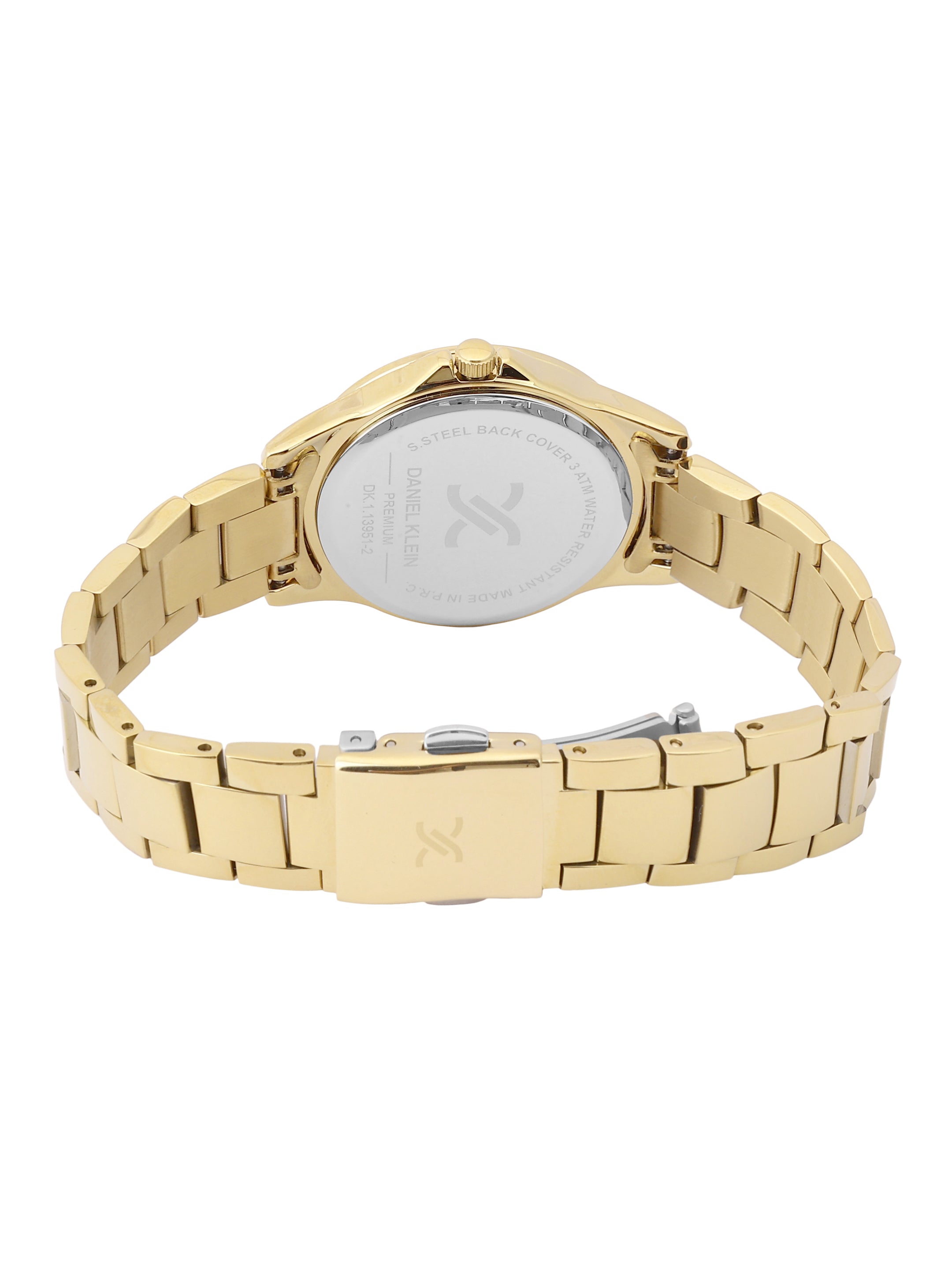 Daniel Klein Women Dial &amp; Stainless Steel Bracelet Style Straps Watch DK.1.13951-3