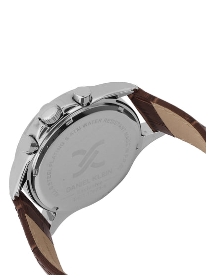 Daniel Klein Exclusive Unisex Dial &amp; Leather Straps Analogue Watch DK.1.13973-5