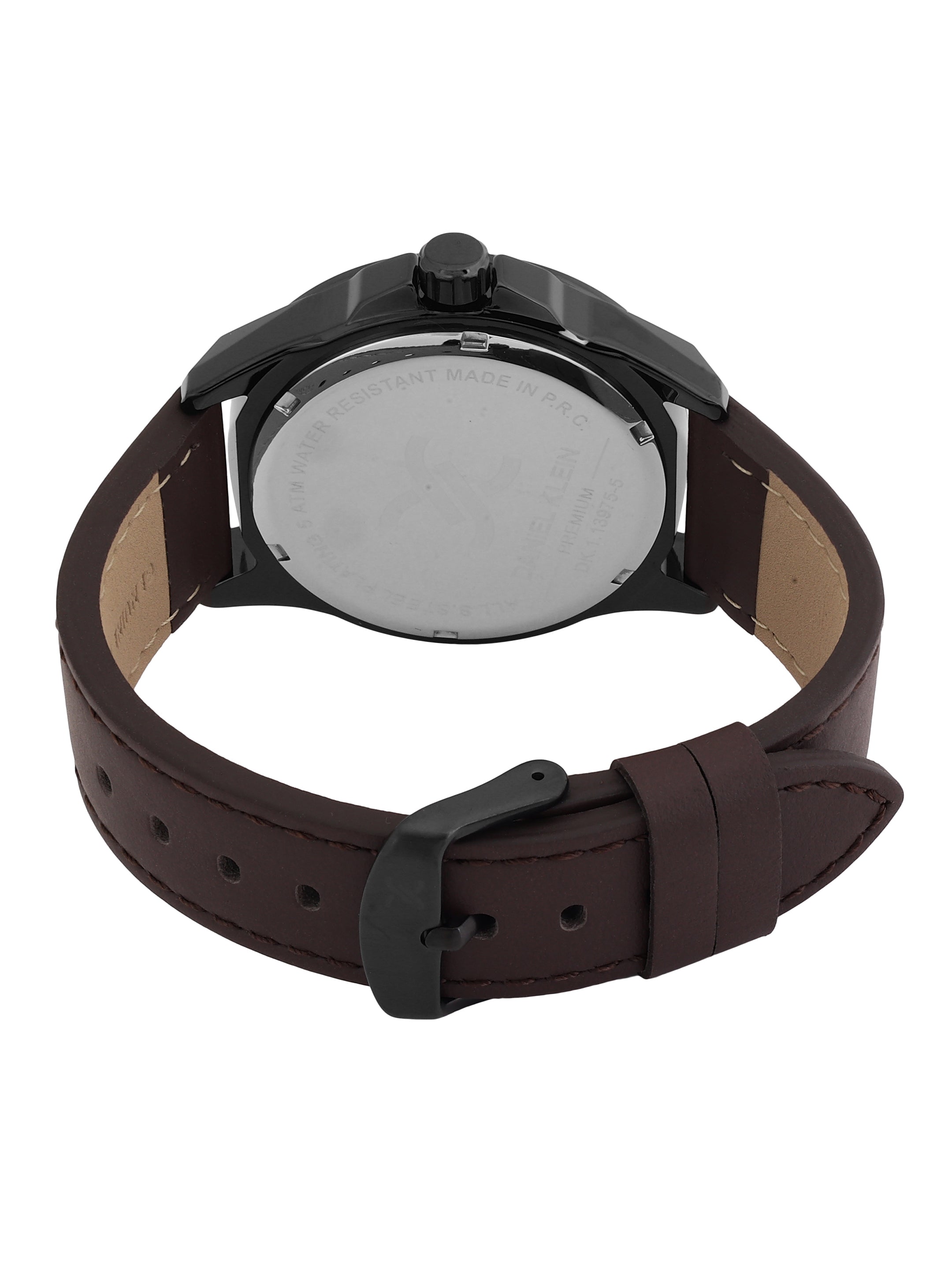 Daniel Klein Men Leather Straps Analogue Watch DK.1.13975-5