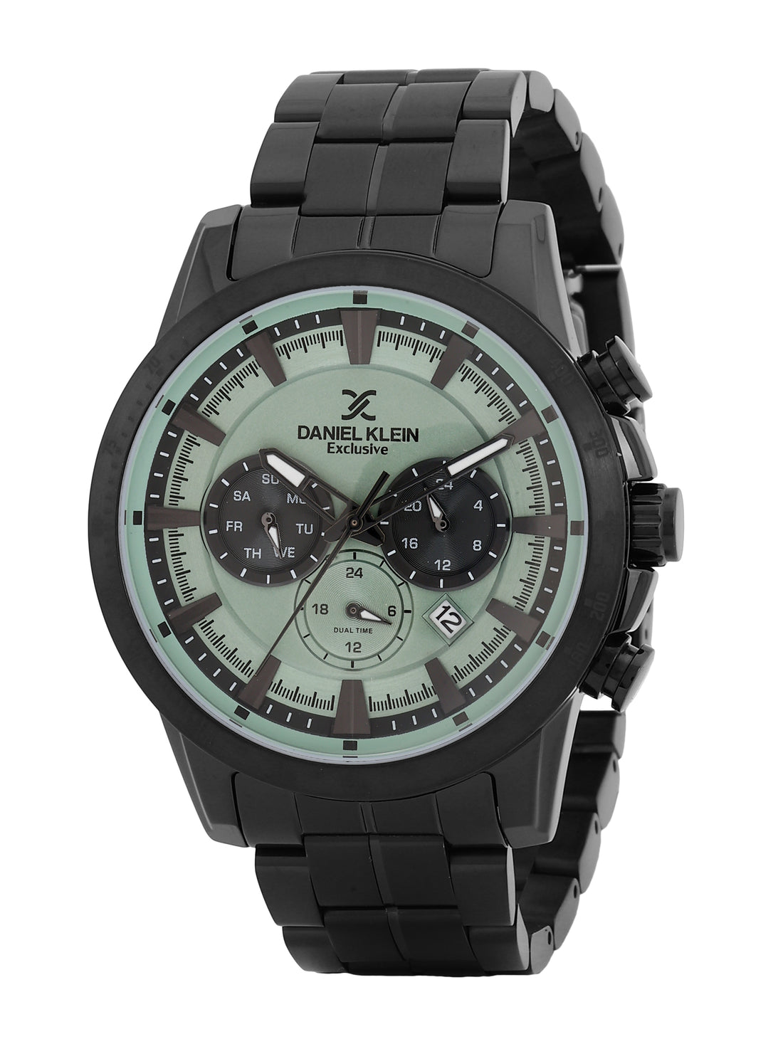 Daniel Klein Exclusive Unisex Dial &amp; Stainless Steel Straps Analogue Watch DK.1.14005-3