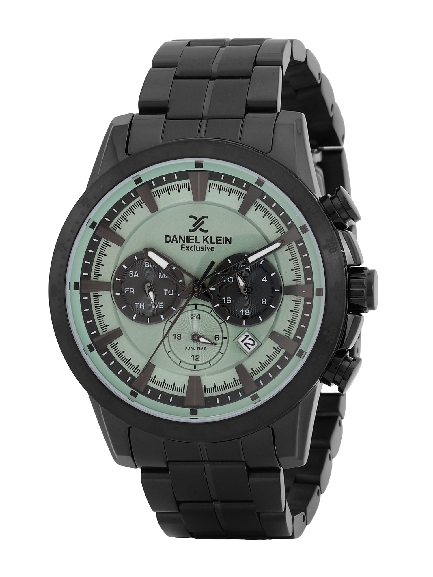 Daniel Klein Exclusive Unisex Dial &amp; Stainless Steel Straps Analogue Watch DK.1.14005-3