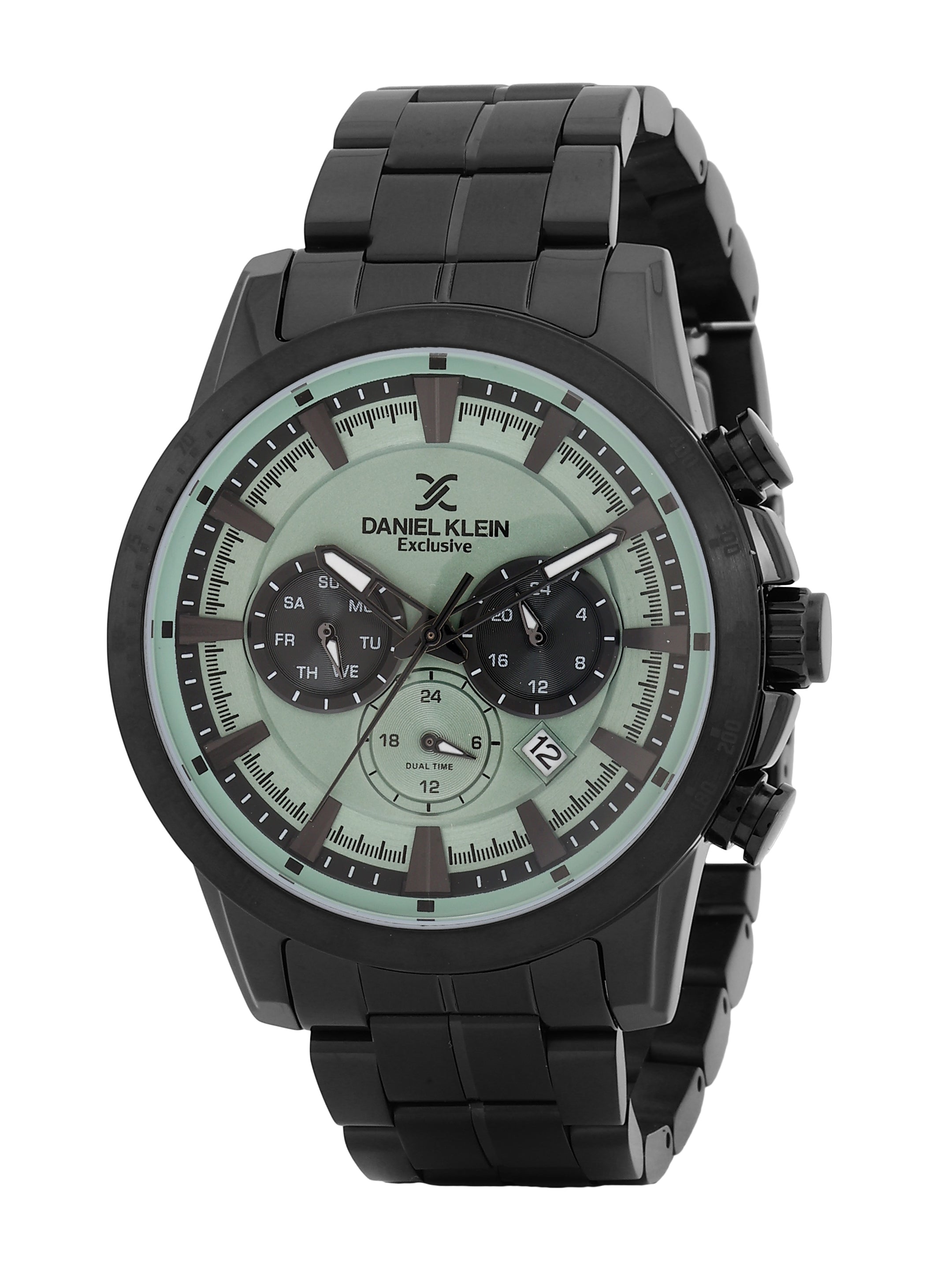 Daniel Klein Exclusive Unisex Dial &amp; Stainless Steel Straps Analogue Watch DK.1.14005-3