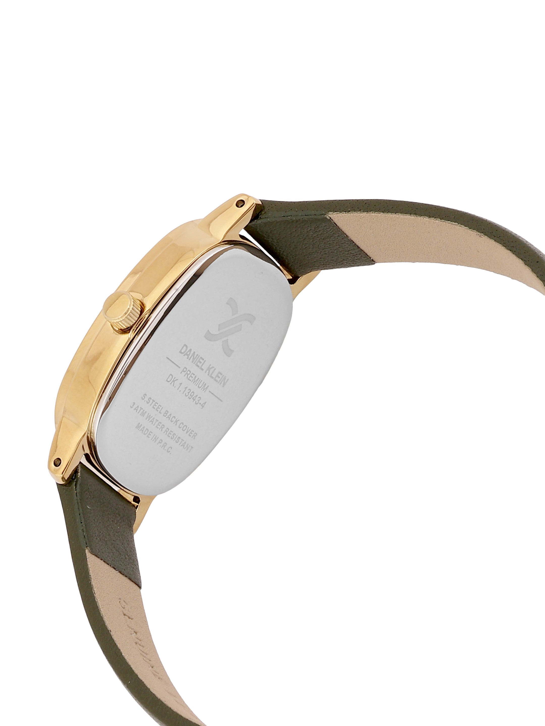 Daniel Klein Women Embellished Dial &amp; Leather Straps Analogue Watch DK.1.13943-4