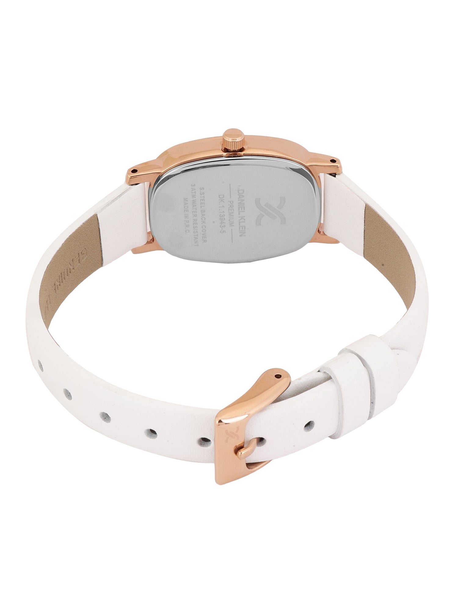 Daniel Klein Women Embellished Dial &amp; Leather Straps Analogue Watch DK.1.13943-5