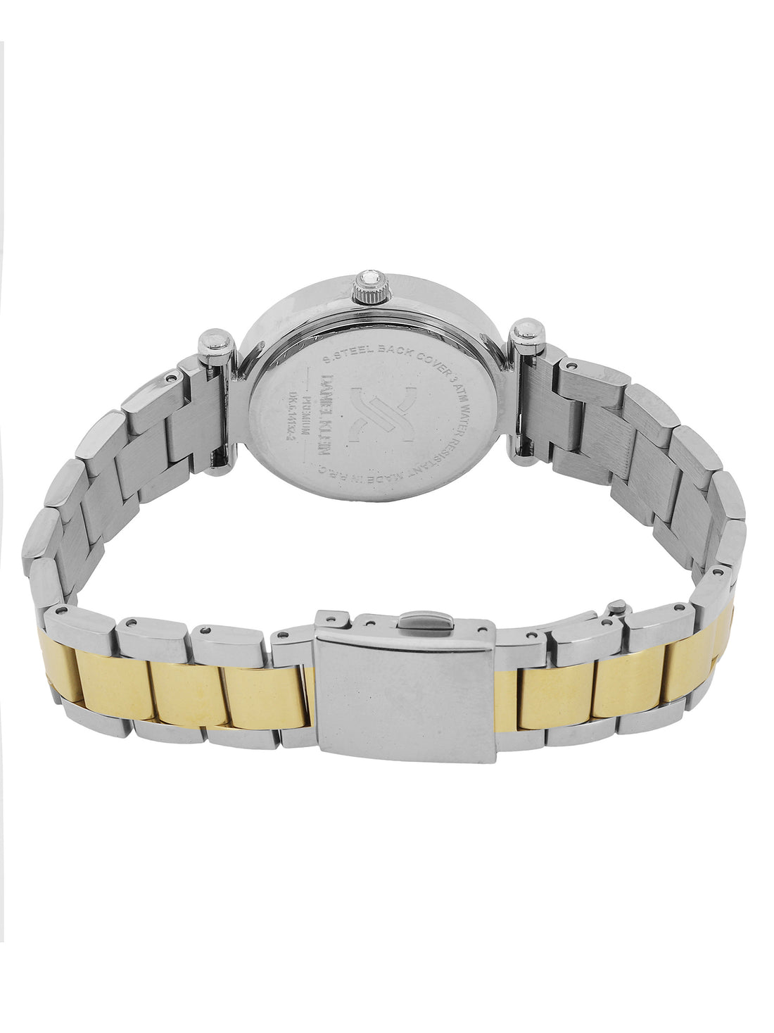 Daniel Klein Women’s Analog Watch – Dark Green Dial, Silver–Gold Strap DK.6.14132-4