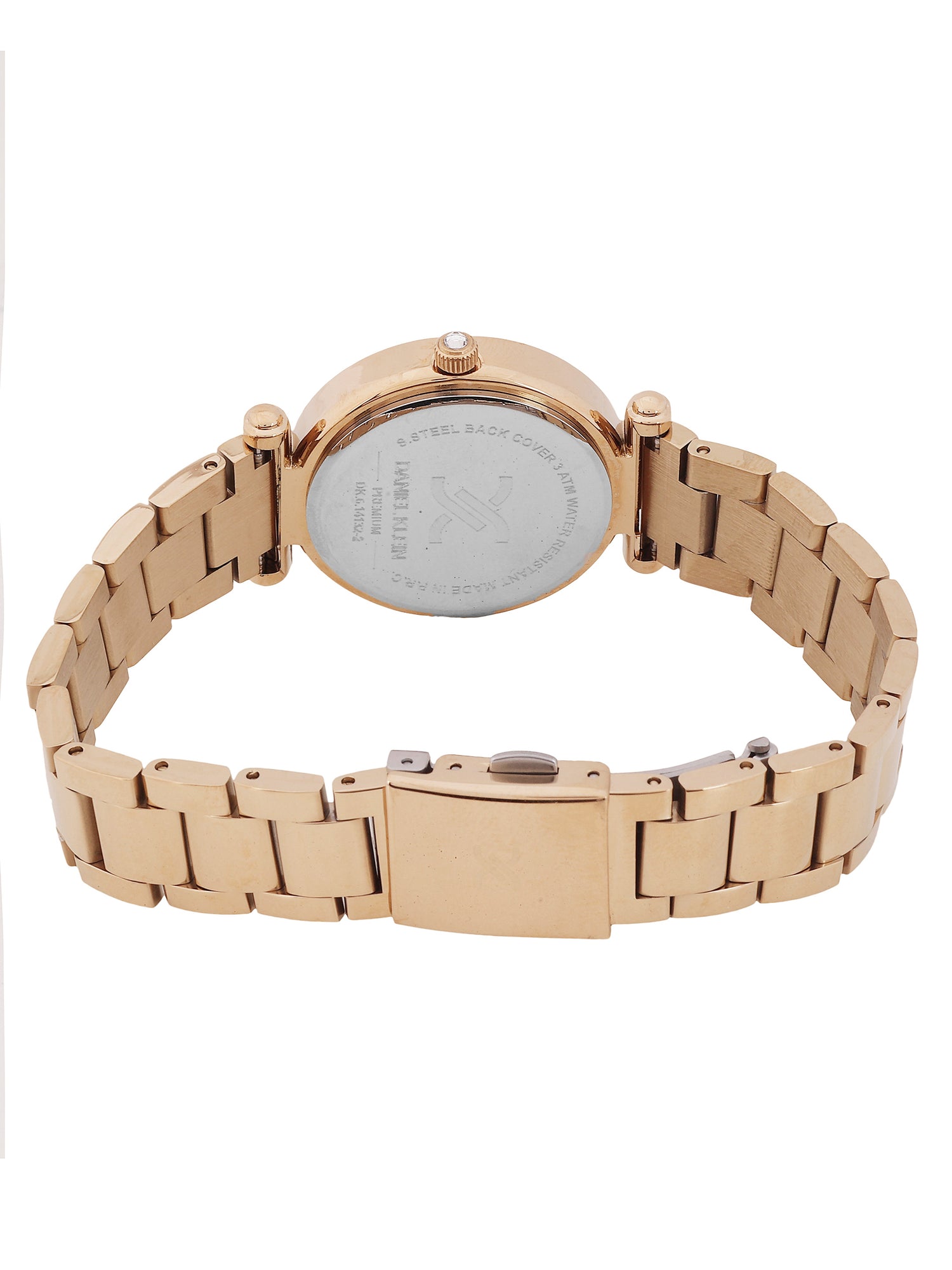 Daniel Klein Women’s Analog Watch – Blue Dial, IP Pink Rose Gold Strap DK.6.14132-6