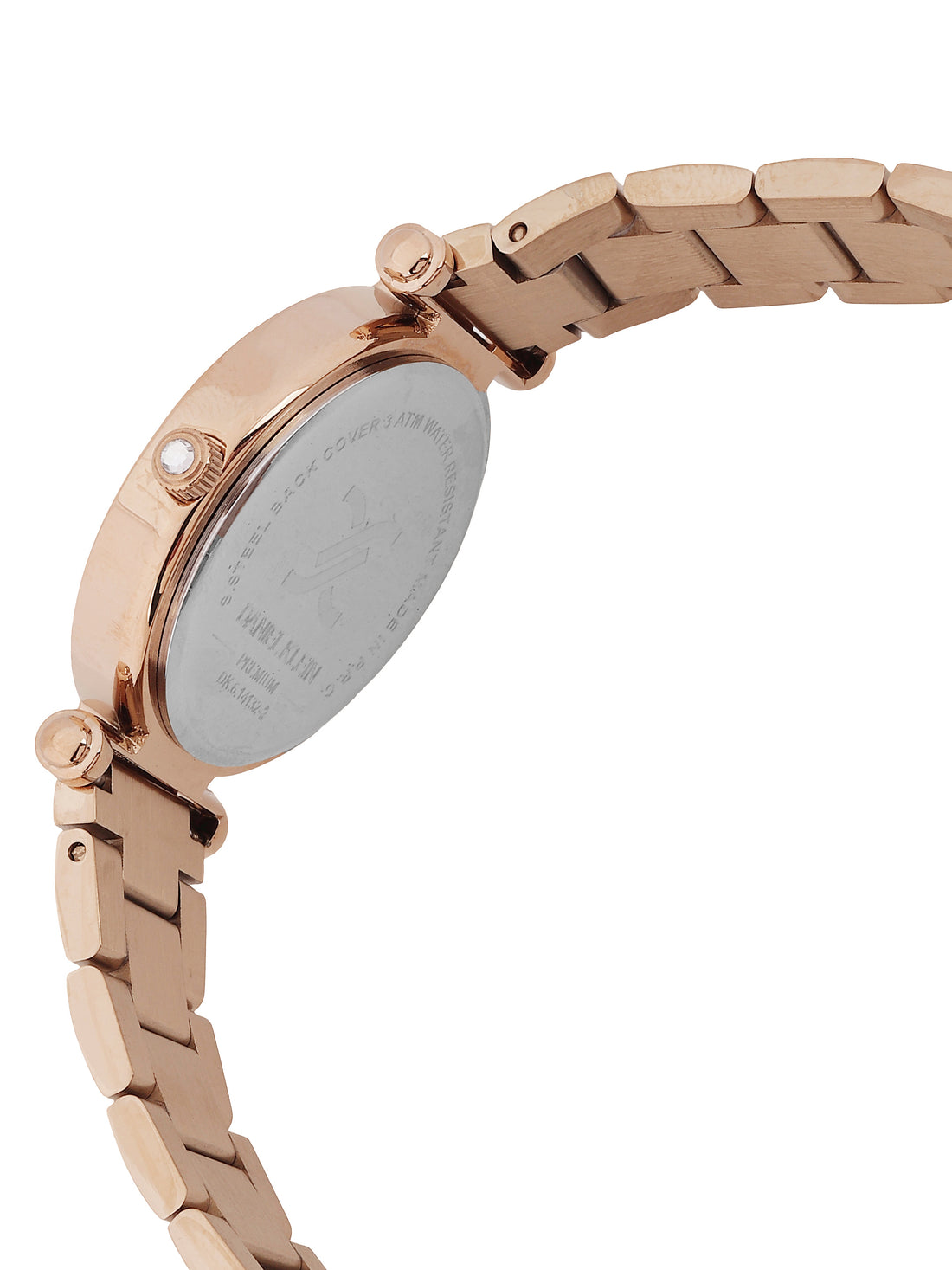 Daniel Klein Women’s Analog Watch – Blue Dial, IP Pink Rose Gold Strap DK.6.14132-6