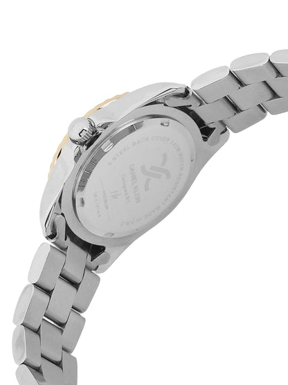 Daniel Klein Women’s Analog Watch – Dark Green Dial, Silver–Gold Strap DK.6.14134-4